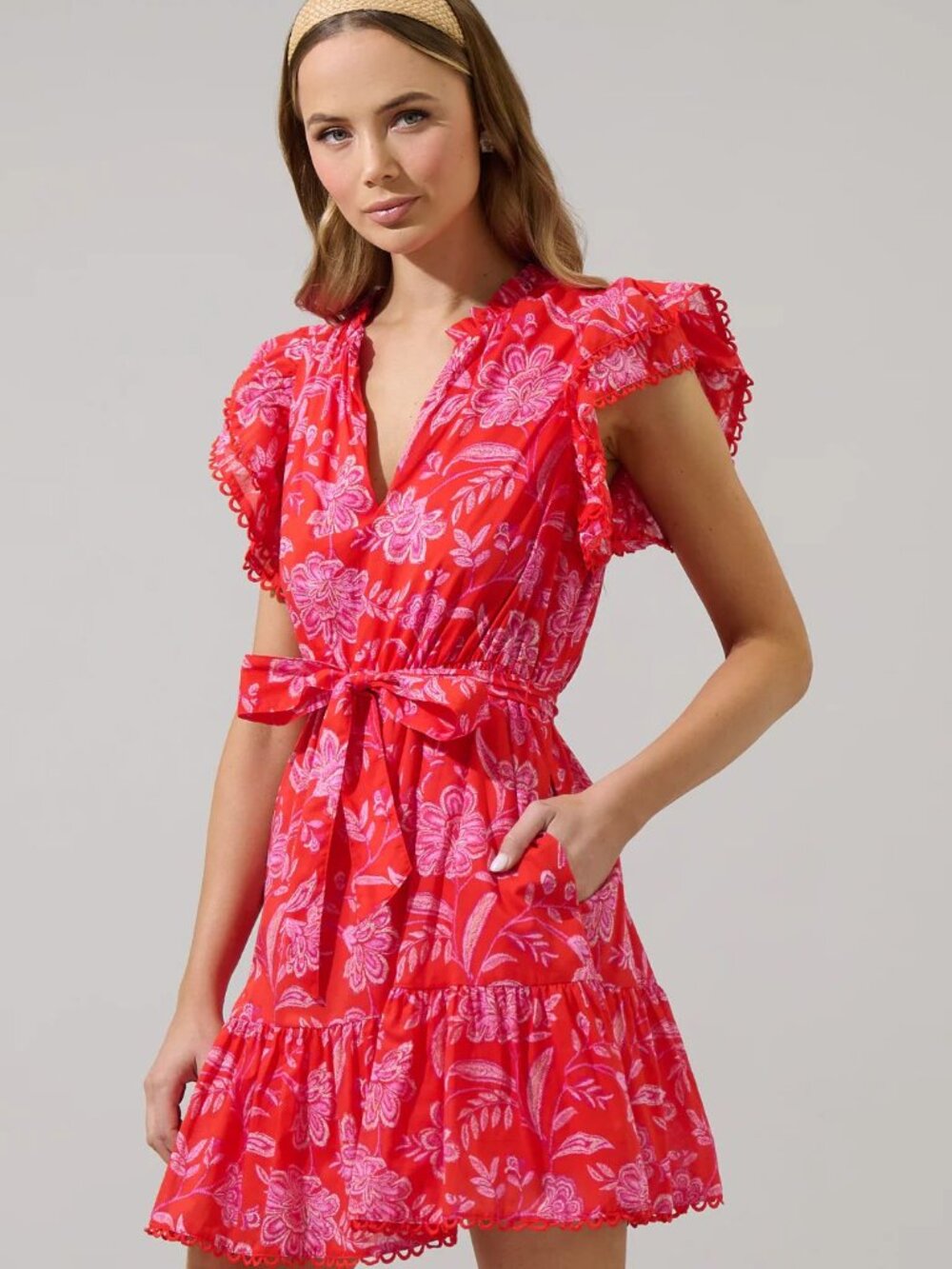 Sugarlips Ruffle Mini Dress - Size S - Picture 3 of 7